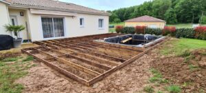 Construction terrasse en bois – SP Bois – Dordogne