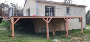 SP BOIS | Terrasse en bois sur pilotis à Issac