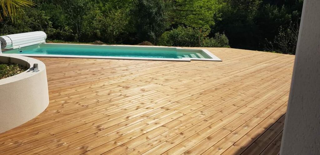 SP BOIS | Terrasse en bois pour plage de piscine à Saint Marcel du Périgord