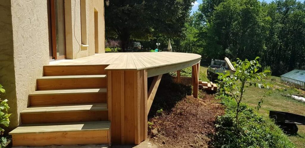 SP BOIS | Terrasse et escalier en bois à Paunat